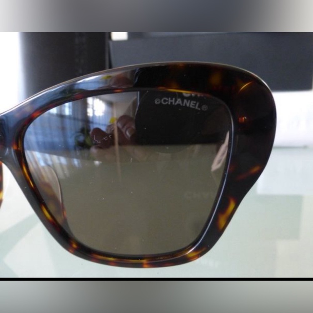 NIB Auth CHANEL dress BUTTERFLY SUNGLASSES/glasses/frame Ref.5457QA C714/3 ITALY - Picture 6 of 14
